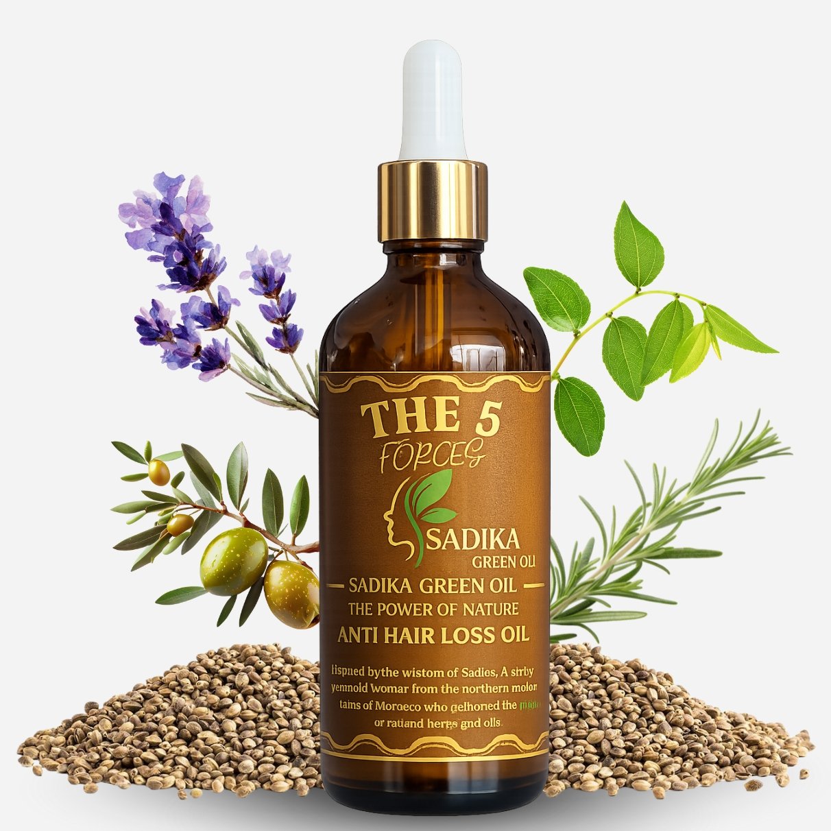 زيت THE 5 FORCES زيت طبيعي لعلاج تساقط الشعر